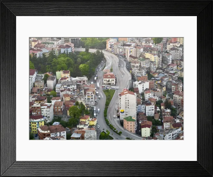 Framed Print : Turkey, Trabzon, View of city from Bostepe Framed Print : Turkey, Trabzon, View of city from Bostepe