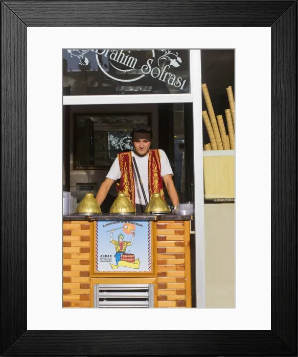 Framed Print : Turkey, Eastern Turkey, Van, Ice cream shop Framed Print : Turkey, Eastern Turkey, Van, Ice cream shop
