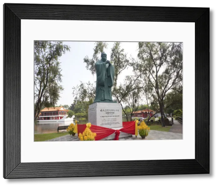 Framed Print : Singapore, Confucius Statue in the Chinese Garden Framed Print : Singapore, Confucius Statue in the Chinese Garden
