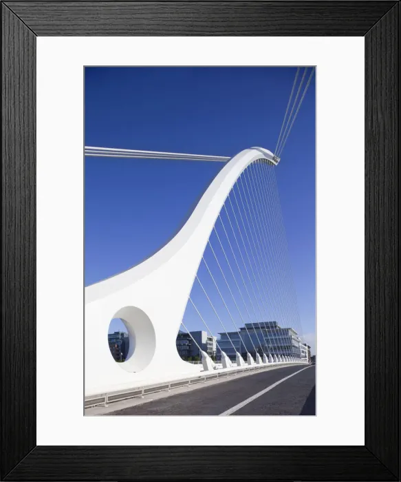 Framed Print : Republic of Ireland, Dublin, The Samuel Beckett Bridge, Designer and Architect Santiago Framed Print : Republic of Ireland, Dublin, The Samuel Beckett Bridge, Designer and Architect Santiago