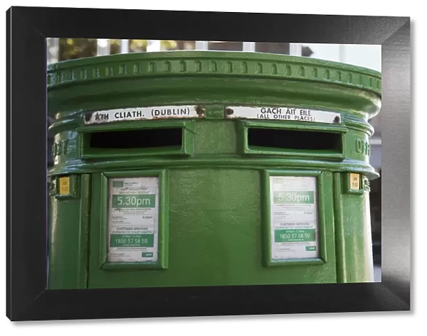 Republic of Ireland, Dublin, Green Postbox
