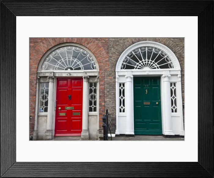 Framed Print : Republic of Ireland, Dublin, Merrion Square, Georgian Doors Framed Print : Republic of Ireland, Dublin, Merrion Square, Georgian Doors