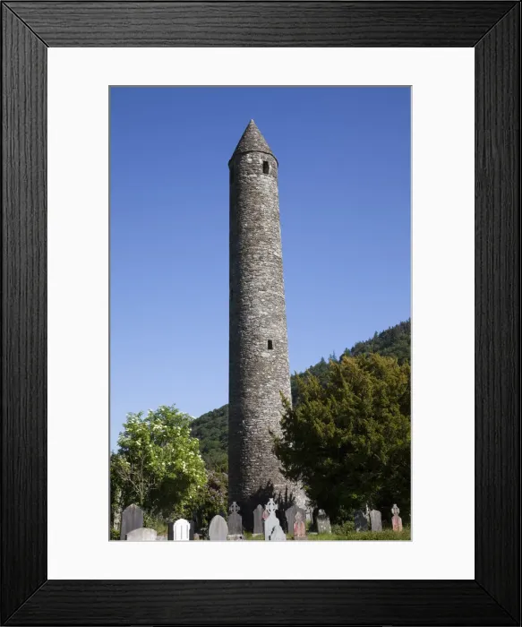Framed Print : Republic of Ireland, County Wicklow, Glendalough Monastic Site Framed Print : Republic of Ireland, County Wicklow, Glendalough Monastic Site