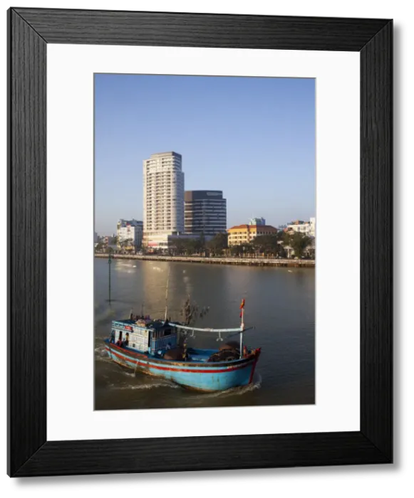 Framed Print : Vietnam, Danang, City Skyline and Han River Framed Print : Vietnam, Danang, City Skyline and Han River