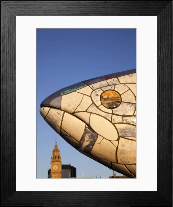 Framed Print : Northern Ireland, Belfast, The Big Fish by John Kindness on Donegall Quay Framed Print : Northern Ireland, Belfast, The Big Fish by John Kindness on Donegall Quay