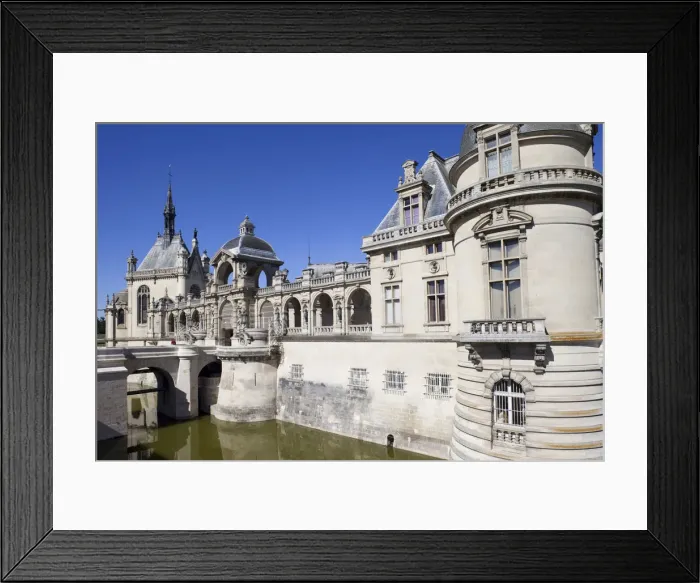 Framed Print : France, Ile-de-France, Chantilly, Chateau de Chantilly Framed Print : France, Ile-de-France, Chantilly, Chateau de Chantilly