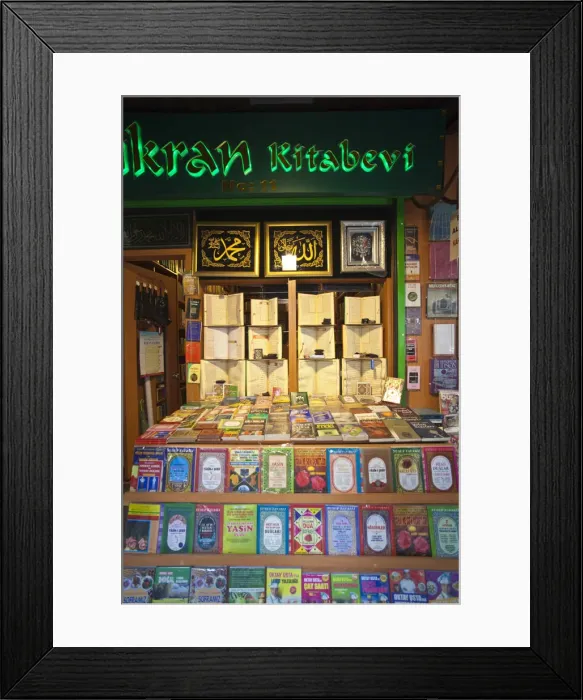 Framed Print : Book bazaar next to the Grand Bazaar, Istanbul, Turkey Framed Print : Book bazaar next to the Grand Bazaar, Istanbul, Turkey