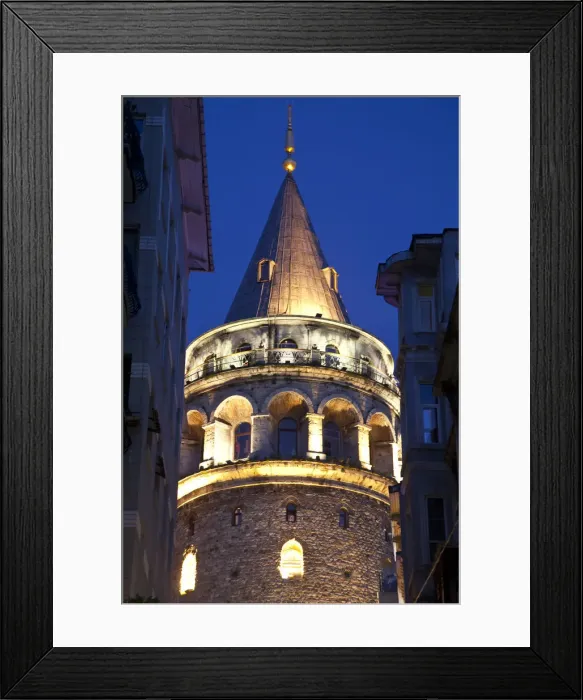 Framed Print : Galata Tower, Beyoglu area, Istanbul, Turkey Framed Print : Galata Tower, Beyoglu area, Istanbul, Turkey