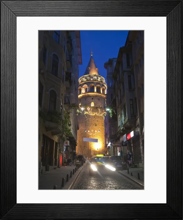 Framed Print : Galata Tower, Beyoglu area, Istanbul, Turkey Framed Print : Galata Tower, Beyoglu area, Istanbul, Turkey