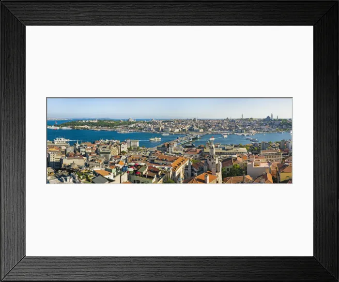 Framed Print : Elevated view over the Bosphorus and Sultanahmet from the Galata Tower, Istanbul, Turkey Framed Print : Elevated view over the Bosphorus and Sultanahmet from the Galata Tower, Istanbul, Turkey