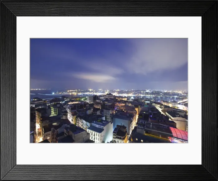 Framed Print : Skyline of Istanbul from the Beyoglu area, Istanbul, Turkey Framed Print : Skyline of Istanbul from the Beyoglu area, Istanbul, Turkey