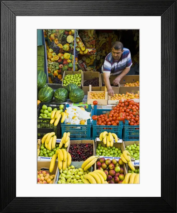 Framed Print : Fruit and vegetable stall, Sultanahmet, Istanbul, Turkey Framed Print : Fruit and vegetable stall, Sultanahmet, Istanbul, Turkey