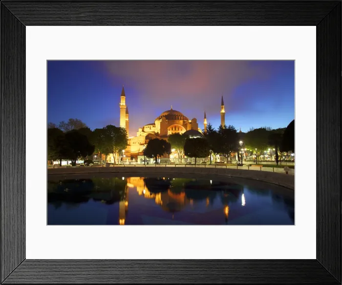 Framed Print : Haghia Sophia at Sunrise, (Aya Sofya Mosque), The Church of Holy Wisdom, Istanbul, Turkey Framed Print : Haghia Sophia at Sunrise, (Aya Sofya Mosque), The Church of Holy Wisdom, Istanbul, Turkey