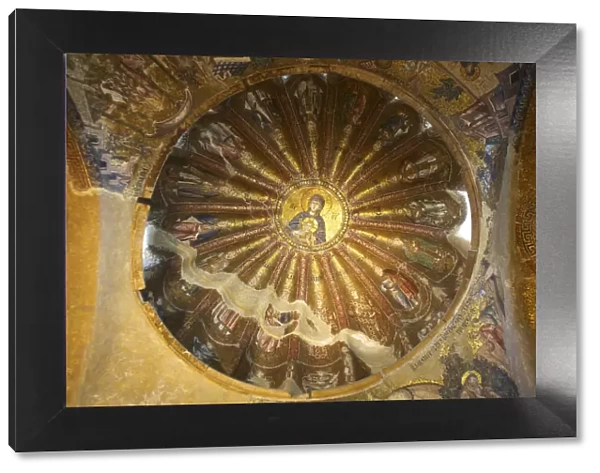 Mosaic Depicting Virgin and Child, Interior of Church of St Saviour, Chora, Istanbul