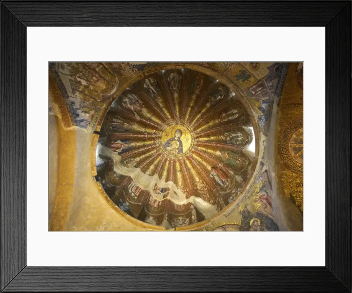 Framed Print : Mosaic Depicting Virgin and Child, Interior of Church of St Saviour, Chora, Istanbul Framed Print : Mosaic Depicting Virgin and Child, Interior of Church of St Saviour, Chora, Istanbul