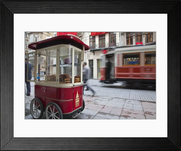 Framed Print : Nostalgic tram on Istiklal Caddasi, Beyoglu area, Istanbul, Turkey Framed Print : Nostalgic tram on Istiklal Caddasi, Beyoglu area, Istanbul, Turkey