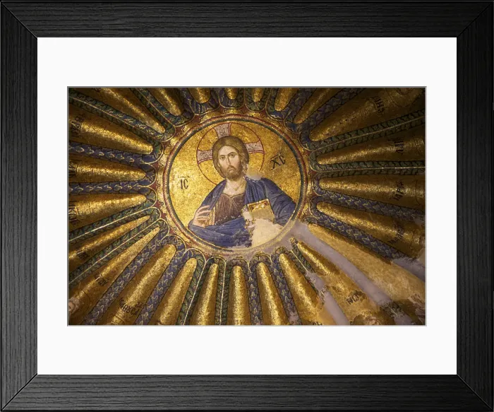 Framed Print : Mosaic Showing Christ and His Ancestors, Interior of Church of St Saviour, Chora Framed Print : Mosaic Showing Christ and His Ancestors, Interior of Church of St Saviour, Chora