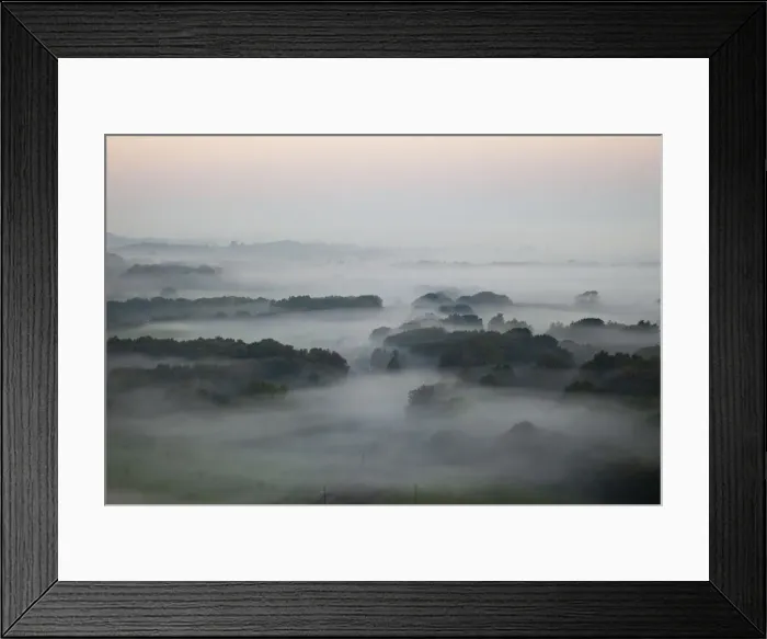 Framed Print : England, Dorset, Dawn over The Isle of Purbeck near Corfe Castle Framed Print : England, Dorset, Dawn over The Isle of Purbeck near Corfe Castle