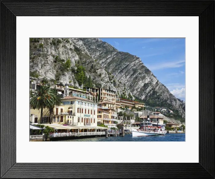 Framed Print : Italy, Lombardy, Lake Garda, Limone Framed Print : Italy, Lombardy, Lake Garda, Limone
