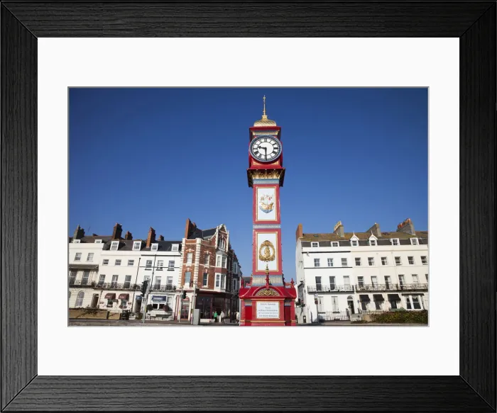 Framed Print : England, Dorset, Weymouth, Victorian Clock Tower
