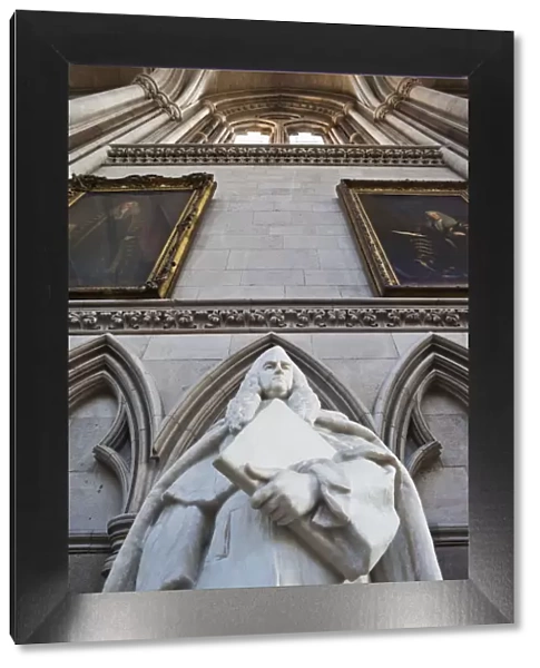 England, London, The Royal Courts of Justice, The Main Hall, Statue of William Blackstone