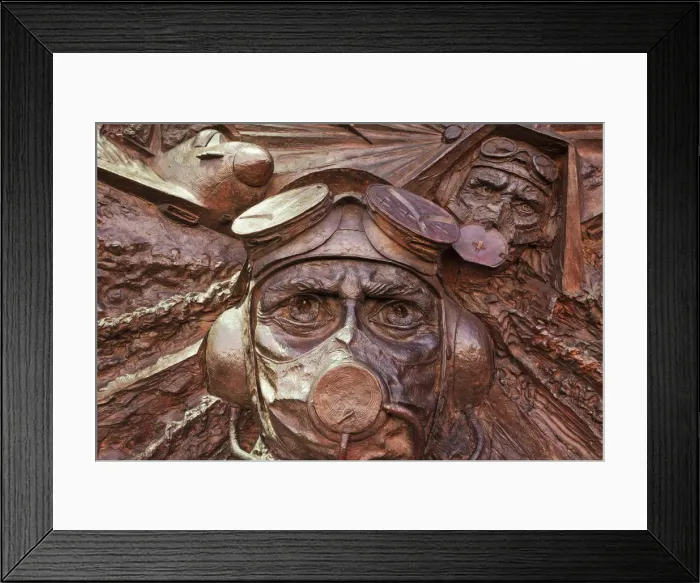 Framed Print : England, London, Embankment, Detail of Battle of Britain Memorial Framed Print : England, London, Embankment, Detail of Battle of Britain Memorial