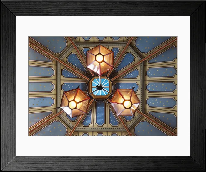 Framed Print : England, London, The City, Leadenhall Market, Ceiling Detail Framed Print : England, London, The City, Leadenhall Market, Ceiling Detail