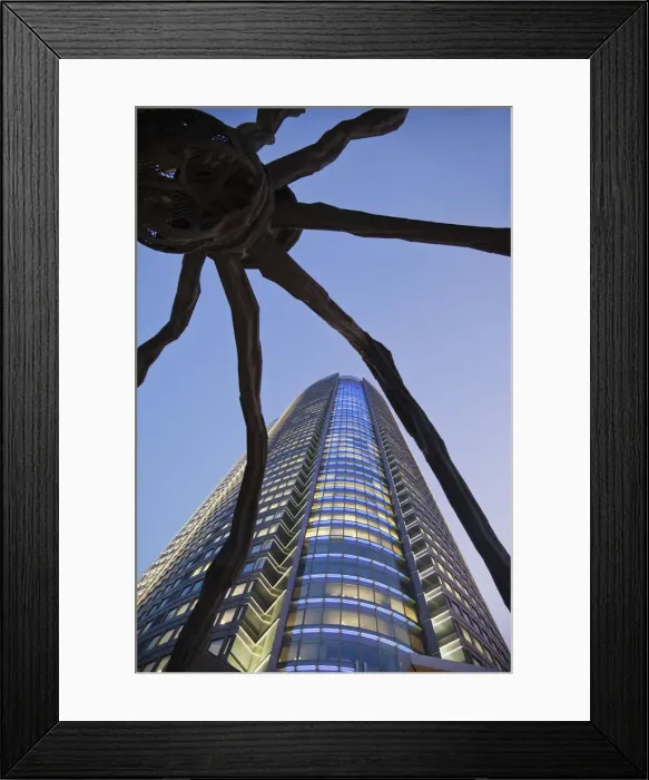 Framed Print : Japan, Tokyo, Roppongi, Mori Tower and Maman Spider Sculpture Framed Print : Japan, Tokyo, Roppongi, Mori Tower and Maman Spider Sculpture