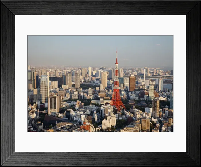 Framed Print : Japan, Tokyo, Roppongi, View of Tokyo Tower and City Skyline from Tokyo City View Tower Framed Print : Japan, Tokyo, Roppongi, View of Tokyo Tower and City Skyline from Tokyo City View Tower