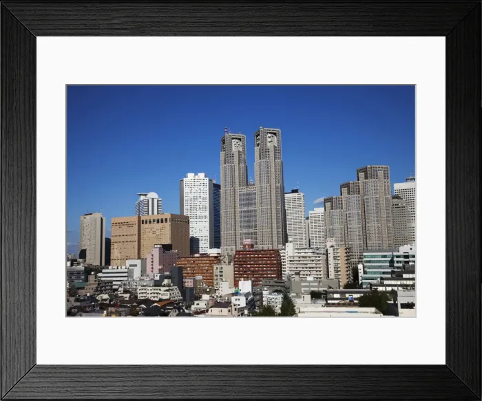 Framed Print : Japan, Tokyo, Shinjuku Area Skyline Framed Print : Japan, Tokyo, Shinjuku Area Skyline