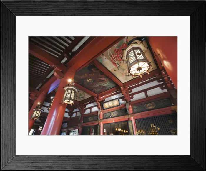 Framed Print : Japan, Tokyo, Asakusa, Interior of Asakusa Kannon Temple Framed Print : Japan, Tokyo, Asakusa, Interior of Asakusa Kannon Temple