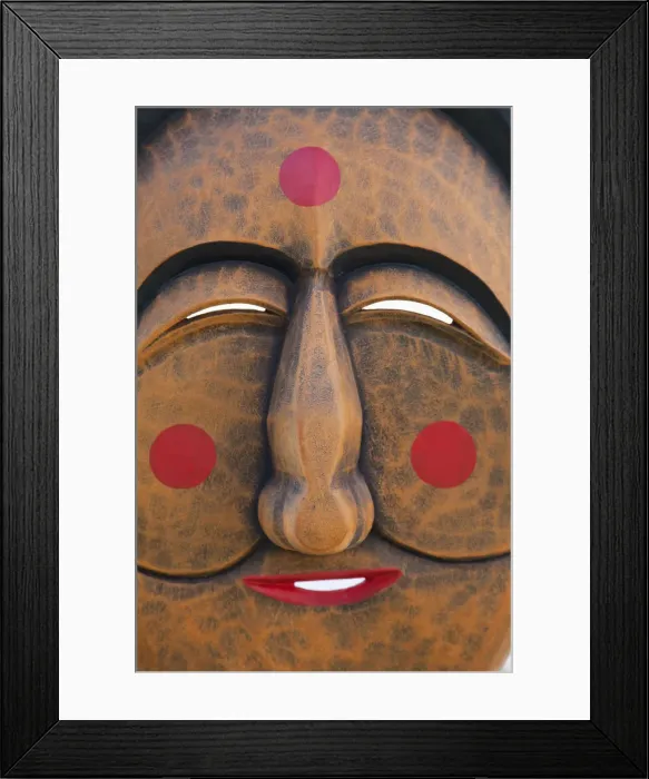Framed Print : South Korea, Seoul, Traditional Wooden Mask Framed Print : South Korea, Seoul, Traditional Wooden Mask