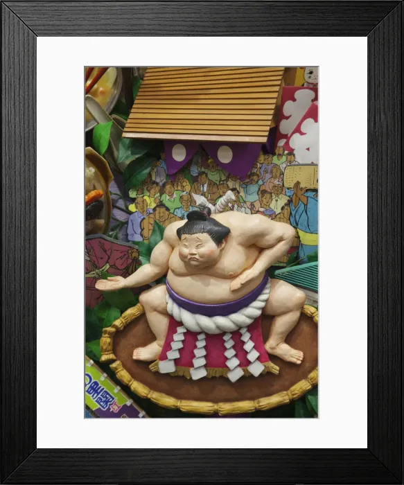 Framed Print : Japan, Tokyo, Model of Sumo Wrestler Framed Print : Japan, Tokyo, Model of Sumo Wrestler