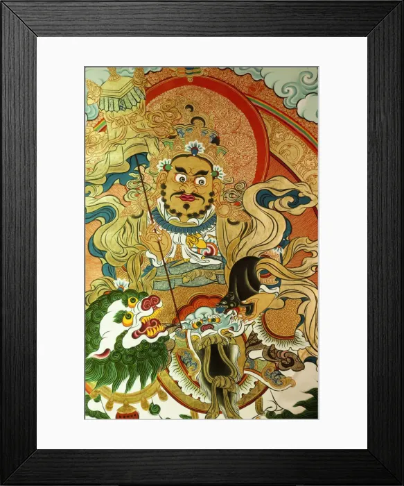 Framed Print : China, Beijing, Tibetan Lama Temple or Yonghe Gong, Painting or Mandala Framed Print : China, Beijing, Tibetan Lama Temple or Yonghe Gong, Painting or Mandala