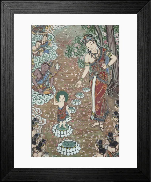Framed Print : South Korea, Seoul, Jogyesa Temple, Daeungjeon or Hall of the Great Hero, Exterior