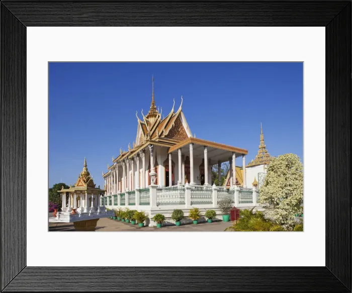 Framed Print : Cambodia, Phnom Penh, The Royal Palace, Temple of the Emerald Buddha akaThe Silver Pagoda Framed Print : Cambodia, Phnom Penh, The Royal Palace, Temple of the Emerald Buddha akaThe Silver Pagoda