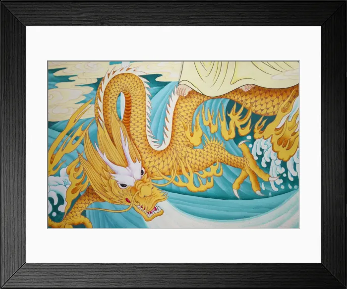 Framed Print : Thailand, Bangkok, Chinatown, Thian Fa Chinese Medicine Hospital, Wall Mural Depicting Framed Print : Thailand, Bangkok, Chinatown, Thian Fa Chinese Medicine Hospital, Wall Mural Depicting