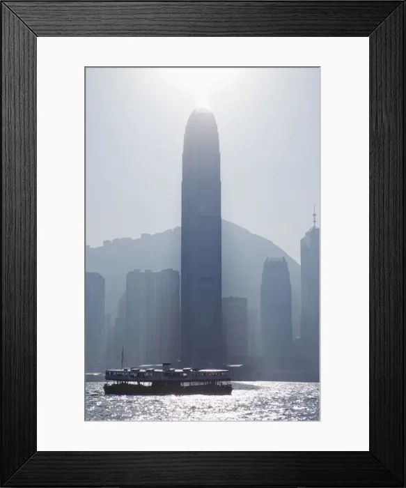 Framed Print : China, Hong Kong, City Skyline and Victoria Peak Framed Print : China, Hong Kong, City Skyline and Victoria Peak