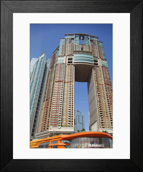 Framed Print : China, Hong Kong, West Kowloon, The Arch Building Framed Print : China, Hong Kong, West Kowloon, The Arch Building