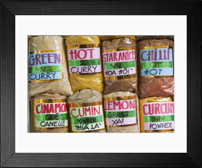 Framed Print : Vietnam, Hanoi, Spices for Sale Framed Print : Vietnam, Hanoi, Spices for Sale