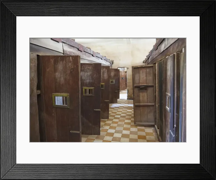 Framed Print : Cambodia, Phnom Penh, Tuol Sleng Genocide Museum, Prison Cells Framed Print : Cambodia, Phnom Penh, Tuol Sleng Genocide Museum, Prison Cells