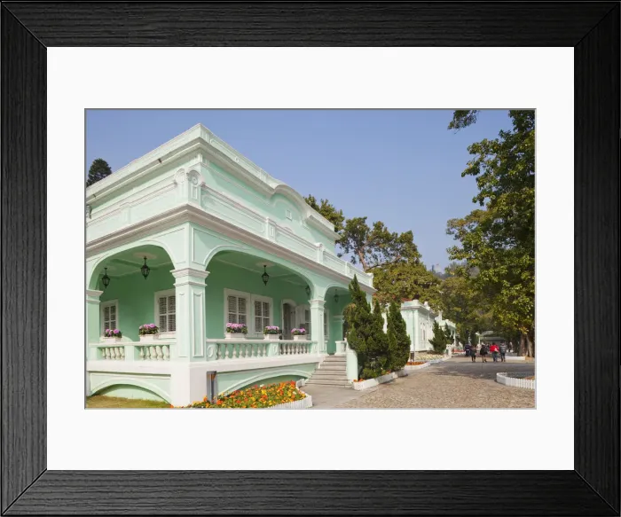 Framed Print : China, Macau, Taipa Village, Taipa Houses Museum Framed Print : China, Macau, Taipa Village, Taipa Houses Museum
