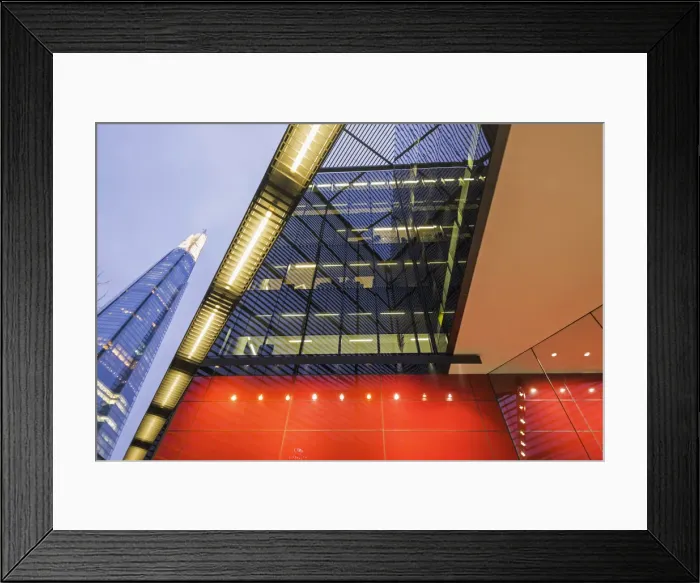 Framed Print : England, London, Southwark, 6 More London Place and The Shard Framed Print : England, London, Southwark, 6 More London Place and The Shard