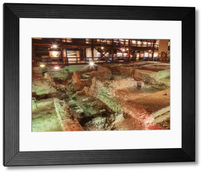 Framed Print : England, Kent, Lullingstone Roman Villa Framed Print : England, Kent, Lullingstone Roman Villa