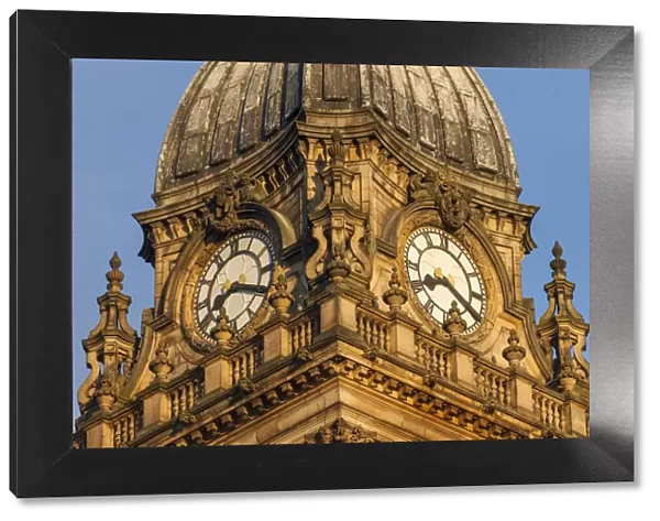 England, Yorkshire, Leeds, Leeds Town Hall, The Town Hall Clock