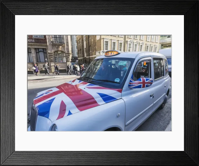 Framed Print : England, London, London Taxi Framed Print : England, London, London Taxi