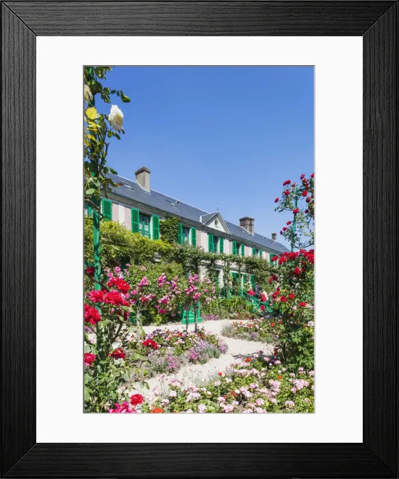 Framed Print : France, Normandy, Giverny, Monets House and Garden Framed Print : France, Normandy, Giverny, Monets House and Garden