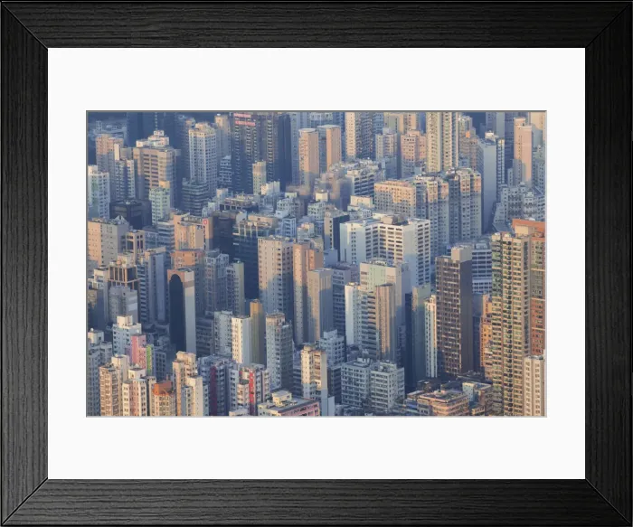 Framed Print : China, Hong Kong, Kowloon, Kowloon Skyline Framed Print : China, Hong Kong, Kowloon, Kowloon Skyline