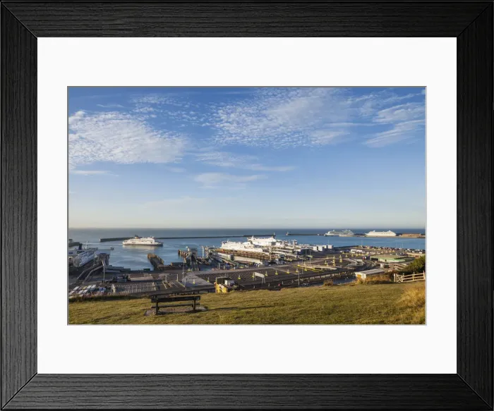 Framed Print : England, Kent, Dover, Dover Port Framed Print : England, Kent, Dover, Dover Port