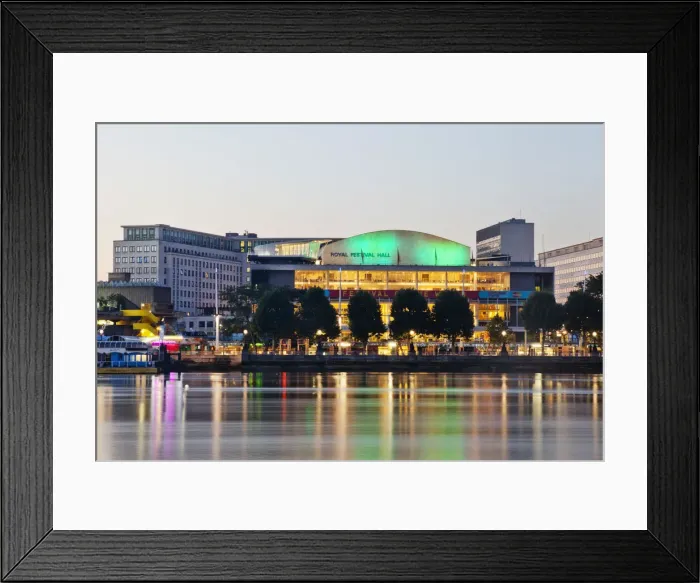 Framed Print : England, London, Southwark, South Bank, Southbank Centre, River Thames and Royal Festival